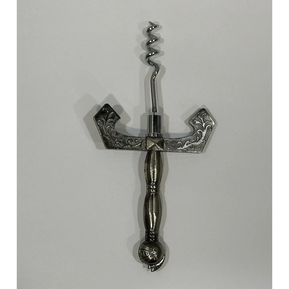 Vintage Medieval MCC home Bar Tool Set Knight's Helmet 1960s Japan -‎ Corkscrew
